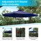 Flash Furniture Faux Teak 30 x 48 Patio Table-Navy Umbrella & Base XU-DG-UH3048-UB19BNV-GG - alternate 9